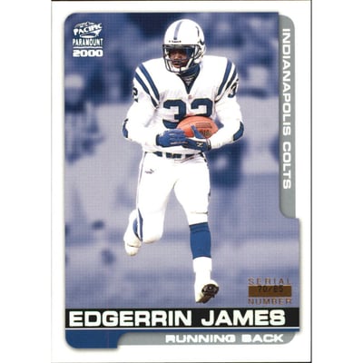 2000 Paramount HoloSilver #99 Edgerrin James
