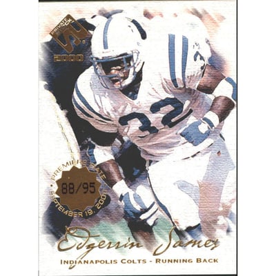 2000 Private Stock Premiere Date #39 Edgerrin James