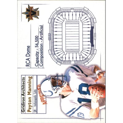 2000 Vanguard Gridiron Architects #9 Peyton Manning