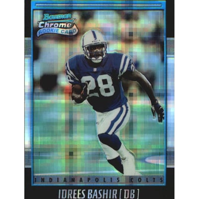 2001 Bowman Chrome Xfractors #228 Idrees Bashir
