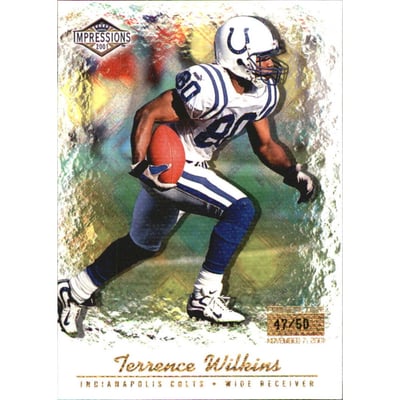 2001 Pacific Impressions Premiere Date #58 Terrence Wilkins