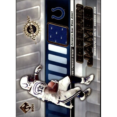 2001 Private Stock Game Worn Gear #65 Edgerrin James