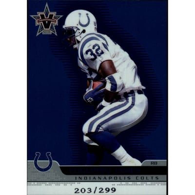 2001 Vanguard Blue #38 Edgerrin James