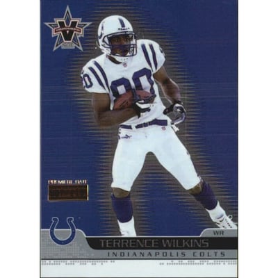 2001 Vanguard Premiere Date #40 Terrence Wilkins