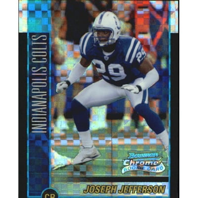 2002 Bowman Chrome Xfractors #183 Joseph Jefferson