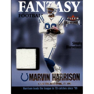 2002 Fleer Premium Fantasy Team Memorabilia #5 Marvin Harrison Pants