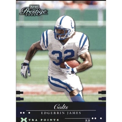 2002 Playoff Prestige Xtra Points Purple #65 Edgerrin James
