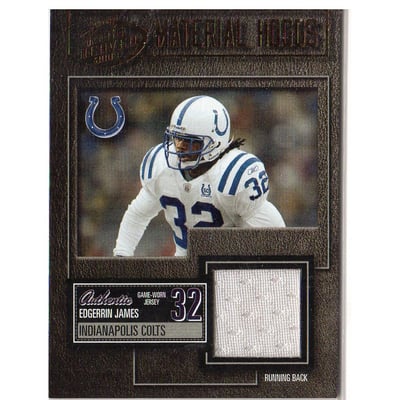 2003 Playoff Hogg Heaven Material Hoggs Bronze #MH26 Edgerrin James