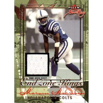 2004 Fleer Sweet Sigs End Zone Kings Jersey Silver #MH Marvin Harrison/221