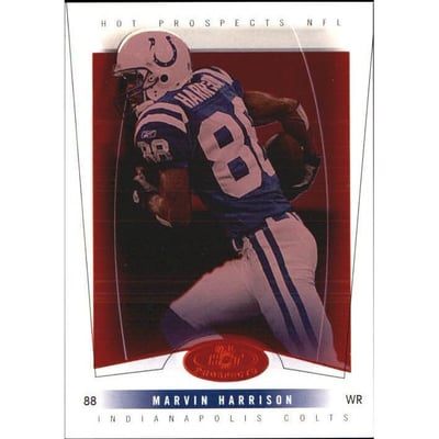 2004 Hot Prospects Red Hot #34 Marvin Harrison