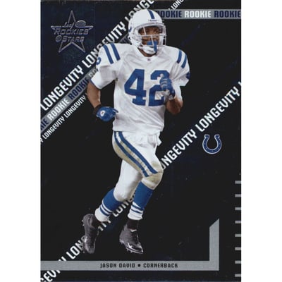 2004 Leaf Rookies and Stars Longevity Parallel #141 Jason David