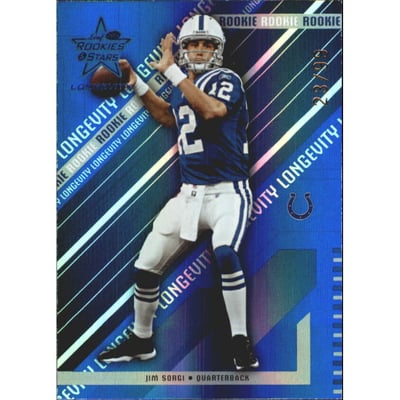 2004 Leaf Rookies and Stars Longevity Sapphire #226 Jim Sorgi