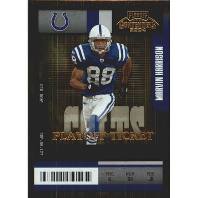 2004 Playoff Contenders Playoff Ticket #43 Edgerrin James