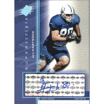2004 SPx Super Scripts Autographs #SSBH Ben Hartsock
