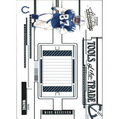 2005 Absolute Memorabilia Tools of the Trade Blue #75 Reggie Wayne