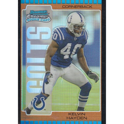 2005 Bowman Chrome Bronze Refractors #181 Kelvin Hayden