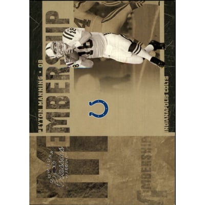 2005 Donruss Classics Membership Silver #MS24 Peyton Manning
