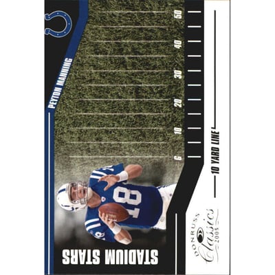2005 Donruss Classics Stadium Stars 10 Yard Line Silver #SS17 Peyton Manning
