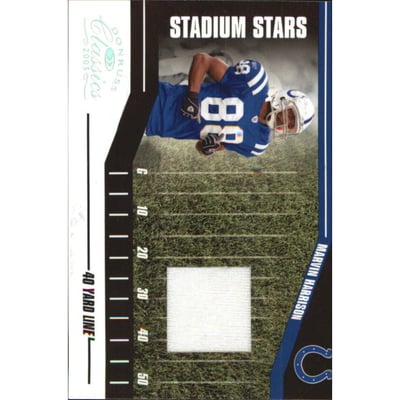 2005 Donruss Classics Stadium Stars 40 Yard Line Jerseys #SS16 Marvin Harrison