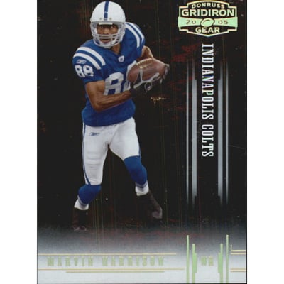 2005 Donruss Gridiron Gear Gold Holofoil #69 Marvin Harrison