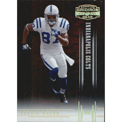 2005 Donruss Gridiron Gear Gold Holofoil #81 Reggie Wayne