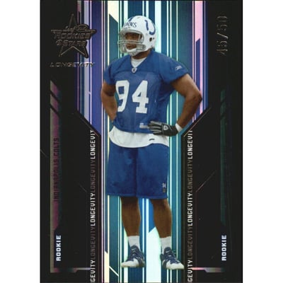 2005 Leaf Rookies and Stars Longevity Black #140 Vincent Burns