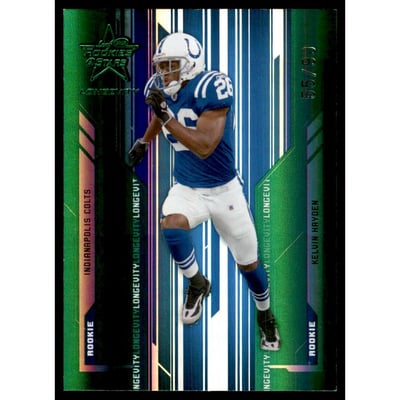 2005 Leaf Rookies and Stars Longevity Emerald #126 Kelvin Hayden