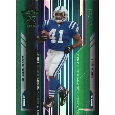 2005 Leaf Rookies and Stars Longevity Emerald #205 Anthony Davis