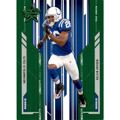 2005 Leaf Rookies and Stars Longevity True Green Parallel #126 Kelvin Hayden