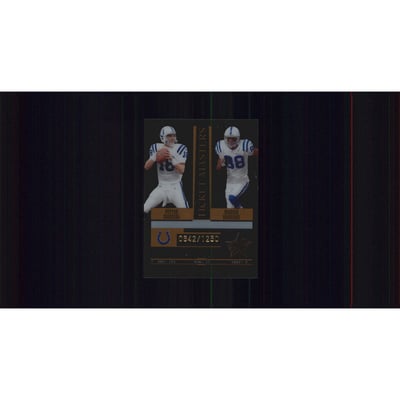 2005 Leaf Rookies and Stars Ticket Masters Bronze #TM12 Peyton Manning/Marvin Harrison