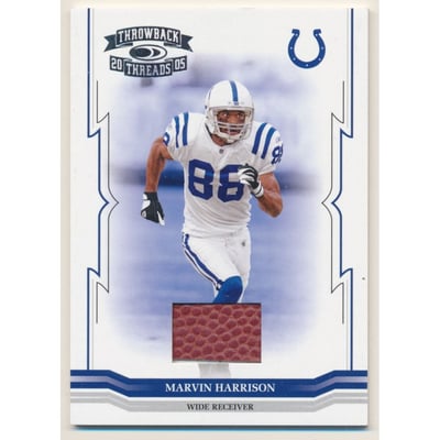 2005 Throwback Threads Footballs #64 Marvin Harrison