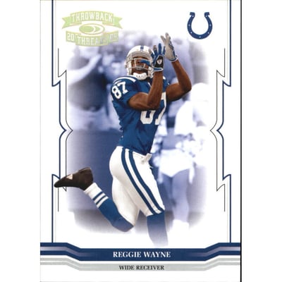2005 Throwback Threads Gold Holofoil #66 Reggie Wayne