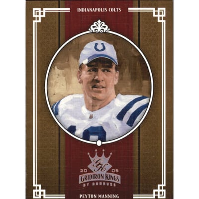 2005 Throwback Threads Gridiron Kings Bronze #20 Peyton Manning