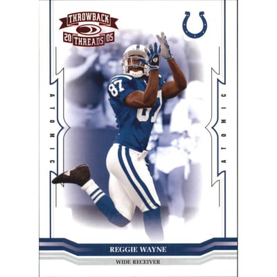 2005 Throwback Threads Red #66 Reggie Wayne