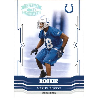 2005 Throwback Threads Silver Holofoil #161 Marlin Jackson