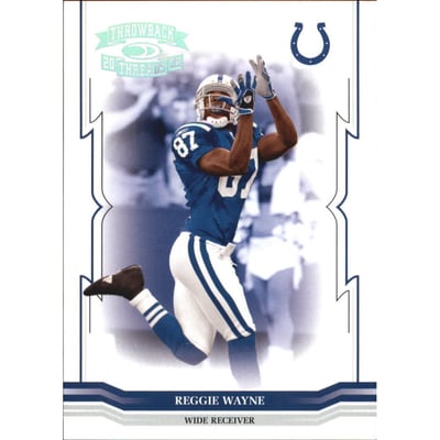 2005 Throwback Threads Silver Holofoil #66 Reggie Wayne