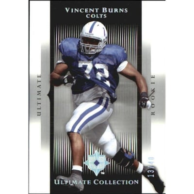 2005 Ultimate Collection Gold Holofoil #265 Vincent Burns