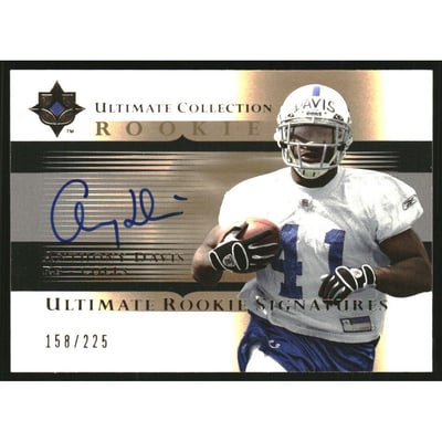 2005 Ultimate Collection #208 Anthony Davis AU RC