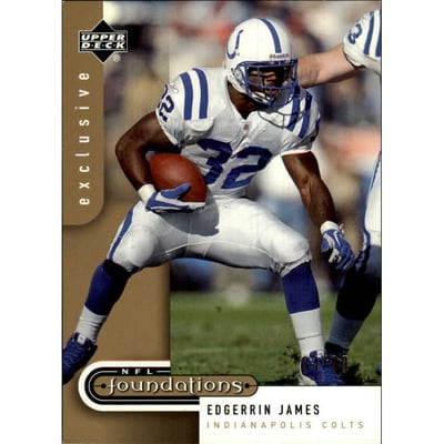 2005 Upper Deck Foundations Exclusive Gold #41 Edgerrin James