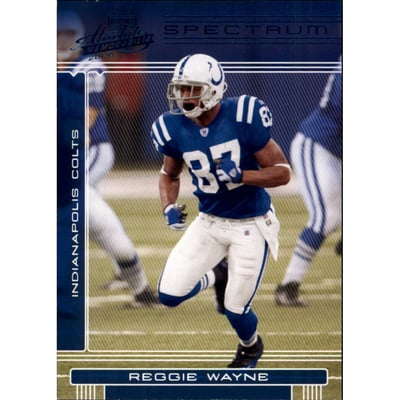 2006 Absolute Memorabilia Spectrum Blue Retail #72 Reggie Wayne