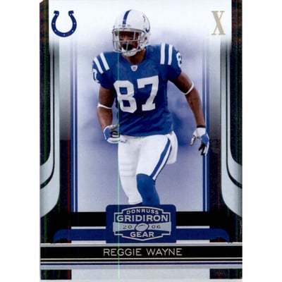 2006 Donruss Gridiron Gear Gold Holofoil X's #47 Reggie Wayne