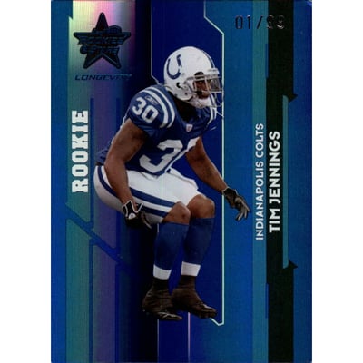 2006 Leaf Rookies and Stars Longevity Target Sapphire Parallel #169 Tim Jennings