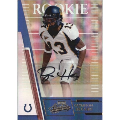 2007 Absolute Memorabilia #218 Daymeion Hughes AU RC