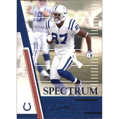 2007 Absolute Memorabilia Spectrum Blue Retail #123 Reggie Wayne