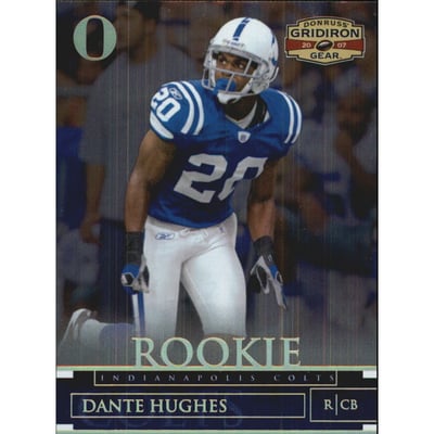 2007 Donruss Gridiron Gear Gold Holofoil O's #129 Daymeion Hughes