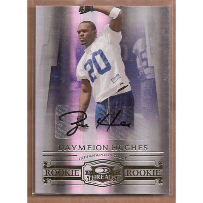 2007 Donruss Threads Rookie Autographs #183 Daymeion Hughes/250