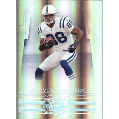 2007 Donruss Threads Silver Holofoil #86 Marvin Harrison