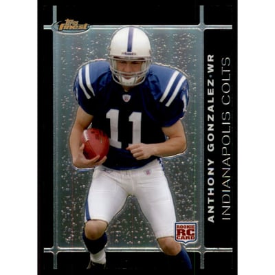 2007 Finest Black Refractors #131 Anthony Gonzalez