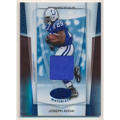 2007 Leaf Certified Materials Mirror Blue Materials #119 Joseph Addai