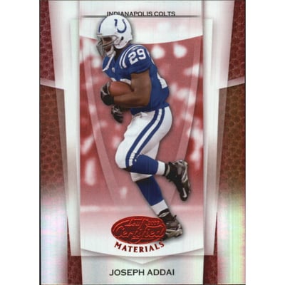 2007 Leaf Certified Materials Mirror Red #119 Joseph Addai